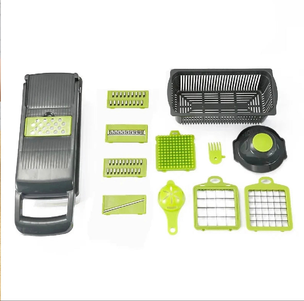 Tagliaverdure Multifunzione 14-in-1 – Affetta, Trita e Taglia in un Attimo